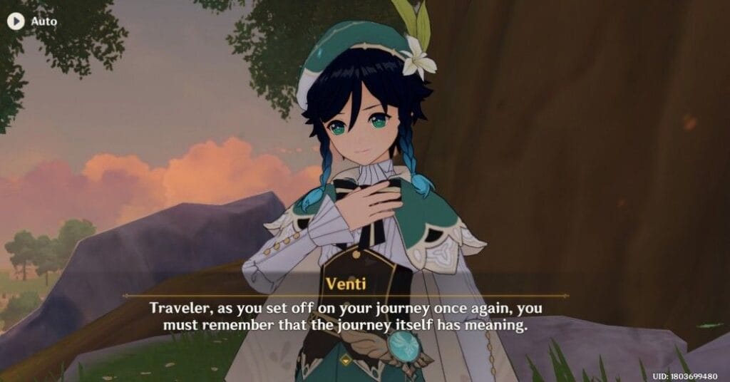 Venti's last encounter with the traveler 