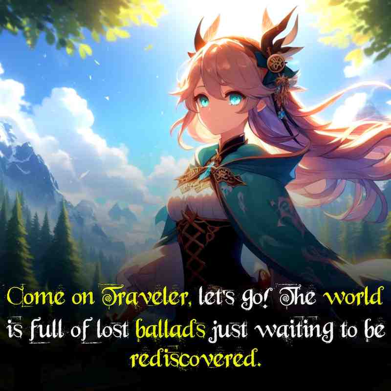 An emotion Genshin quote from Venti