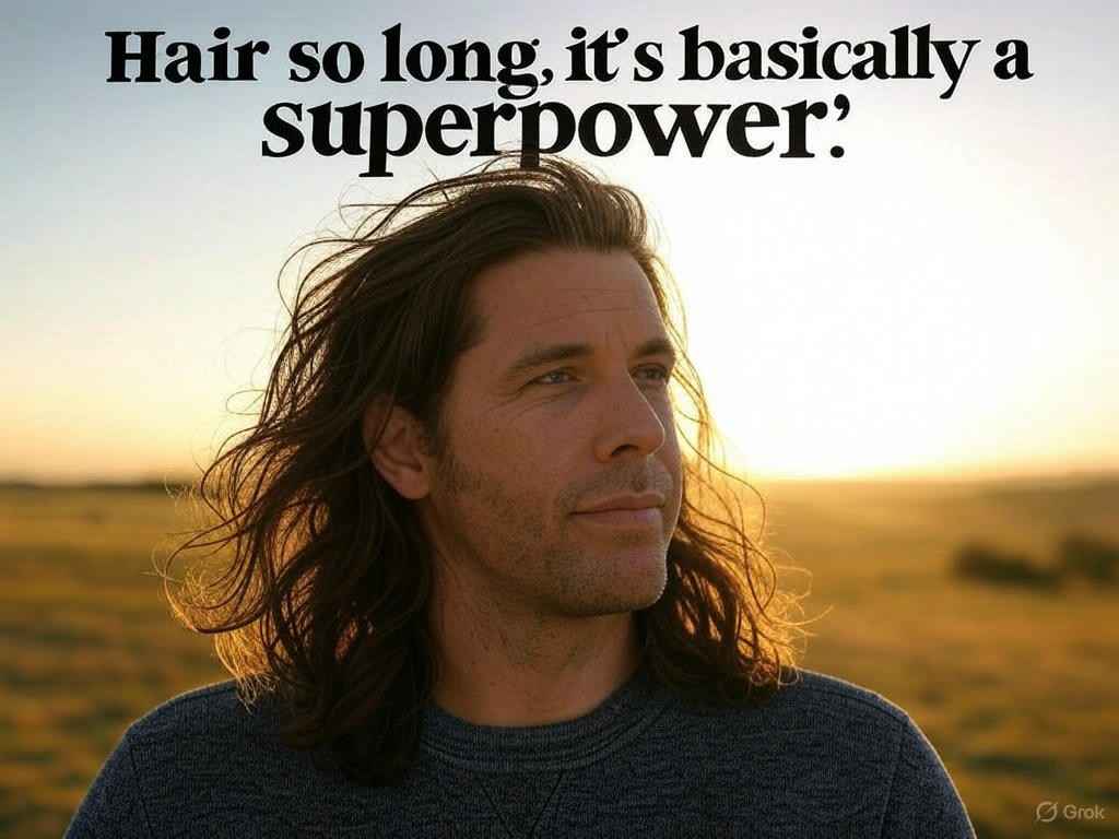 Long hair captions for instagram for boys!