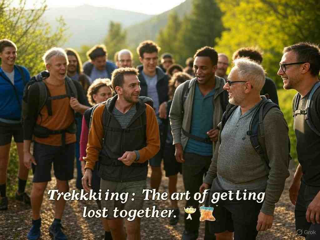 Trekking with friends captions for Instagram